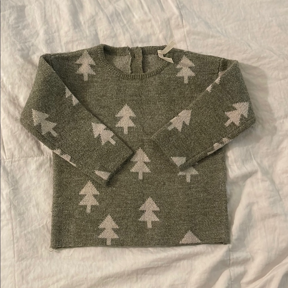 Rylee + Cru Olive Tree Pattern Sweater